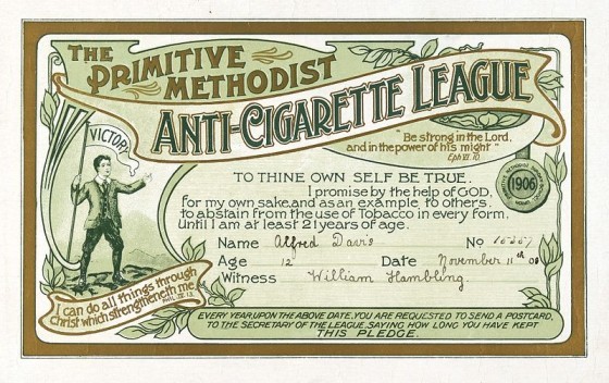 The_Primitive_Methodist_Anti-Cigarette_League_certificate_Wellcome_L0040555
