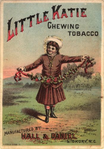 1881 年的菸草廣告還非常的中規中矩。