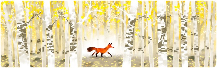 Forest and Red Fox. source:Google Doodle