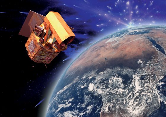 福爾摩沙衛星二號於太空中模擬圖
