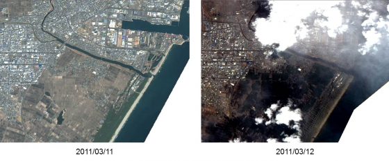 災害支援-20110311-日本-東北大地震-仙台鹽釜港前後比較(無大圖)