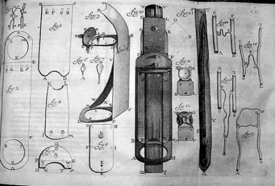 雷文霍克的顯微鏡。圖／By Henry Baker (naturalist) - http://www.wired.com/imageviewer/?imagePath=/images/article/full/2008/09/microscope.jpg&imageCaption=Henry+Baker+drew+this+illustration+of+van+Leeuwenhoek%27s+microscopes+in+1756.&imageCredit=, Public Domain, https://commons.wikimedia.org/w/index.php?curid=4805546