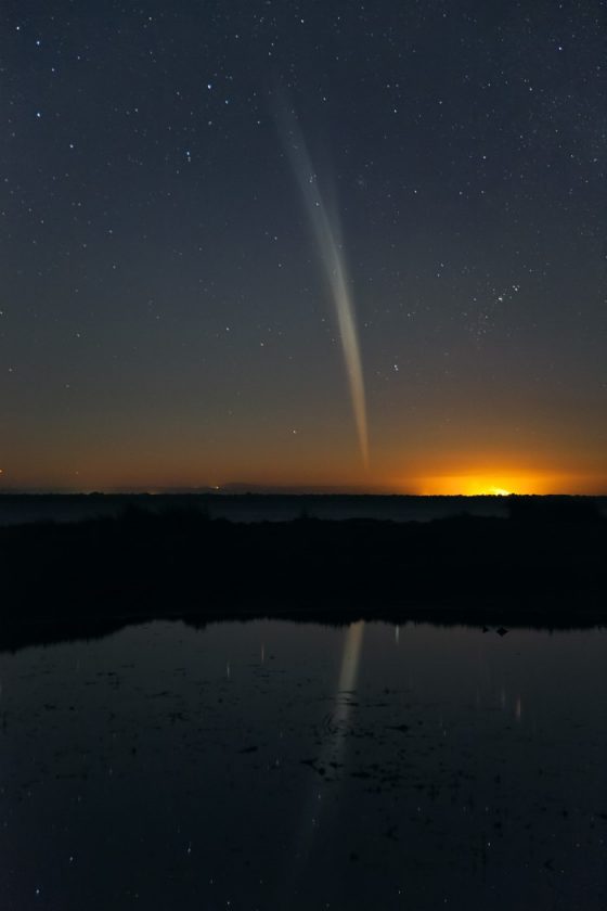 2011年來訪的Lovejoy彗星是顆非常明亮的掠日彗星。圖 / http://www.skyandtelescope.com/observing/home/136099108.html