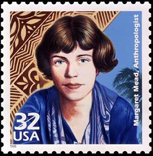 美國發行的瑪格麗特．米德紀念郵票。圖／Livejournal