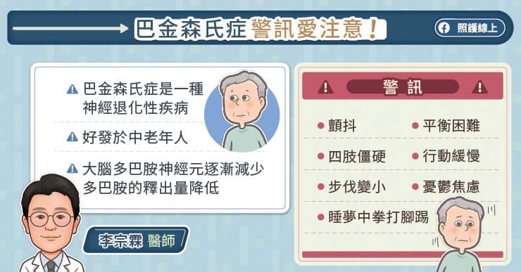 巴金森氏病警訊