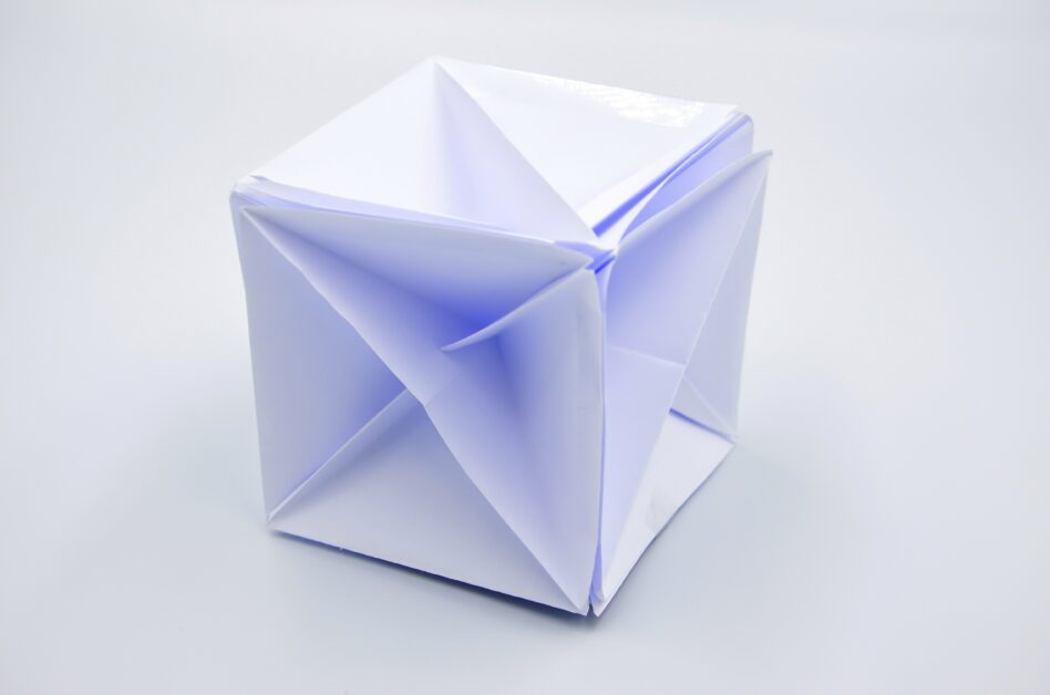 影印紙的巧妙比例 摺摺摺 摺出四角錐 藝數摺學 Pansci 泛科學