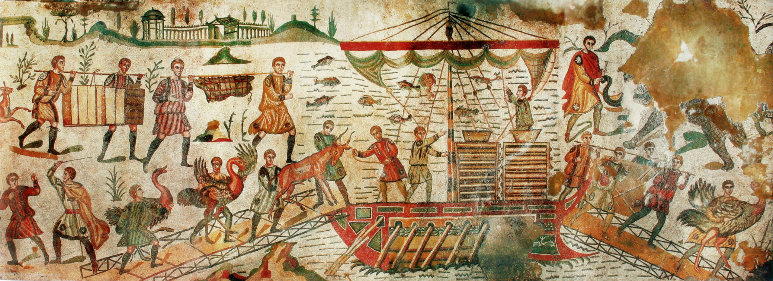 西西里卡薩爾古羅馬別墅遺跡——鑲嵌畫中的古羅馬歷史│環球科學札記(22)