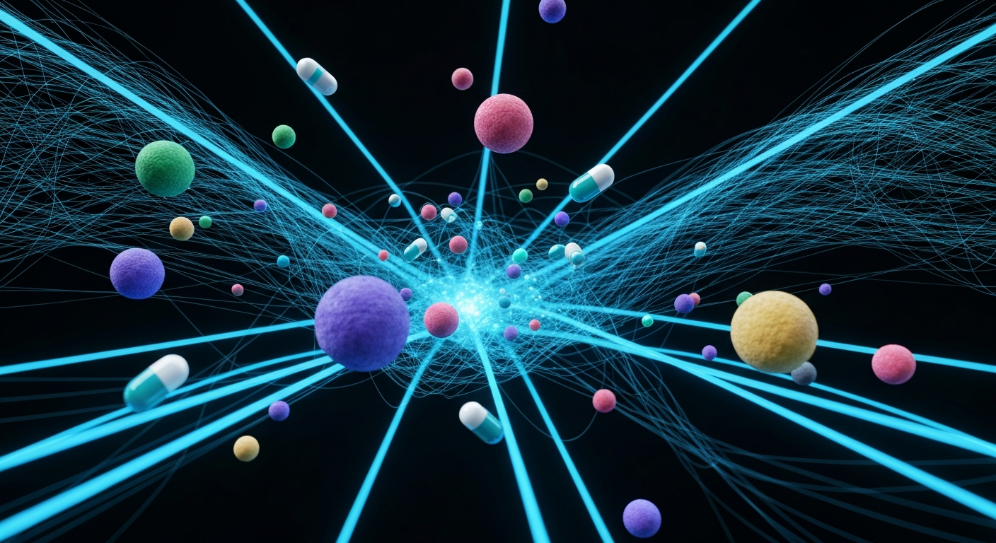 AI 人工智慧藥物開發概念圖